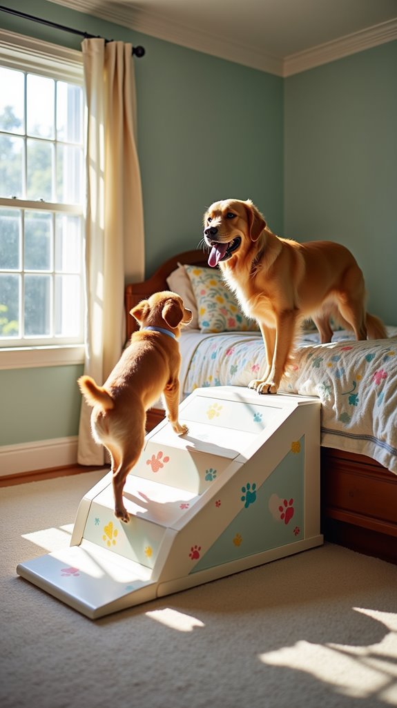 themed pet friendly dog ramps