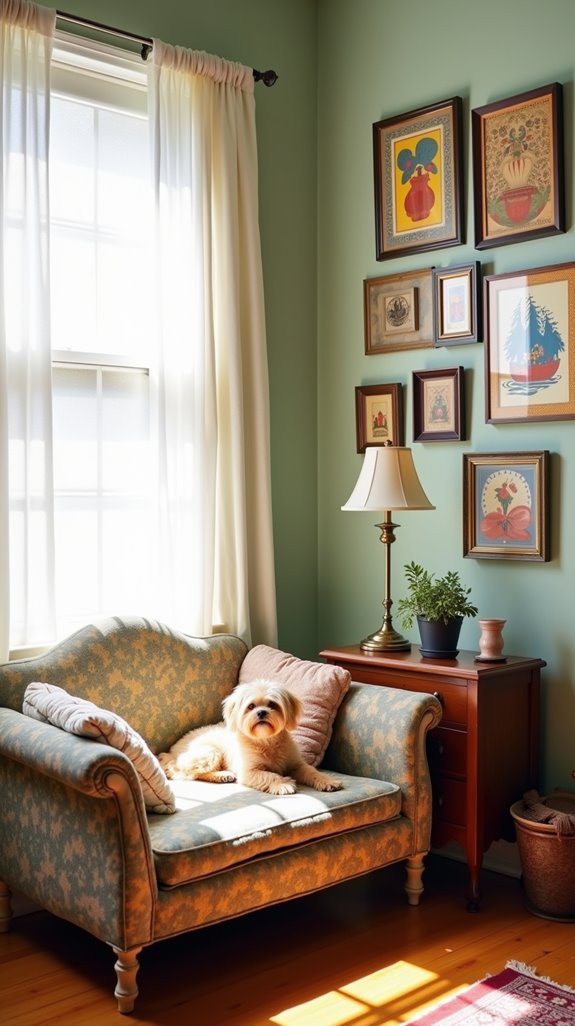 thrift store vintage dog beds