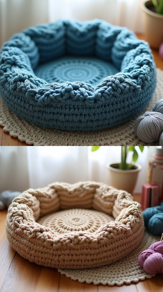 versatile reversible crochet bed