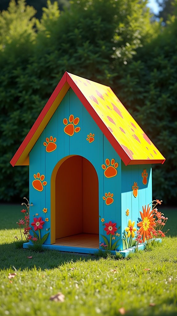vibrant dog house designs