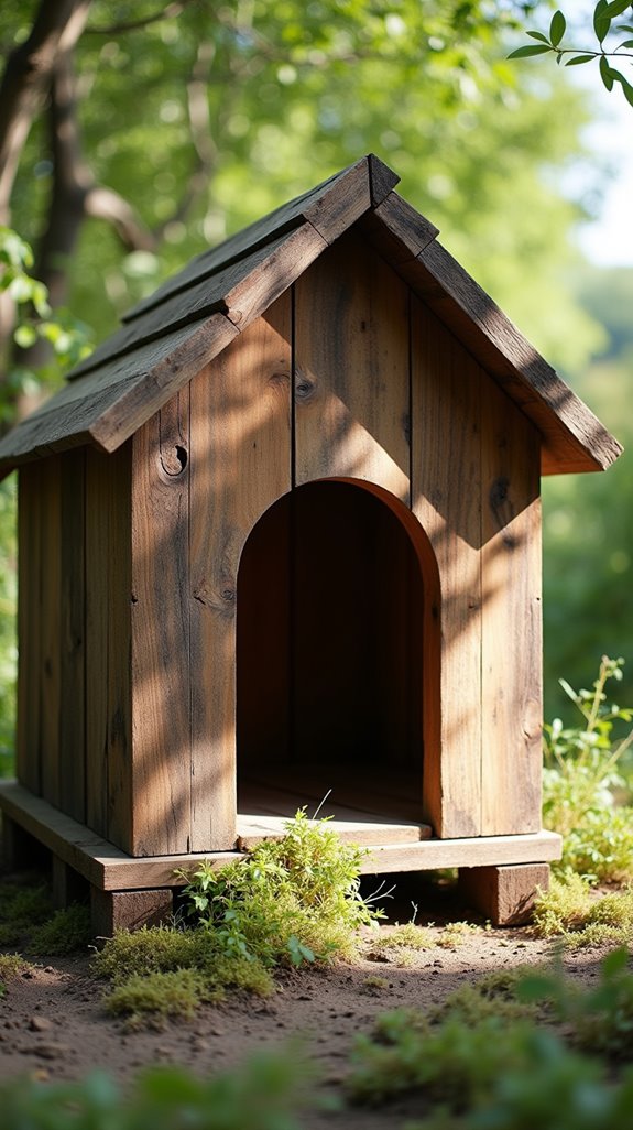 vintage pallet dog house