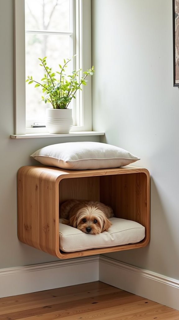 wall mounted dog bed options