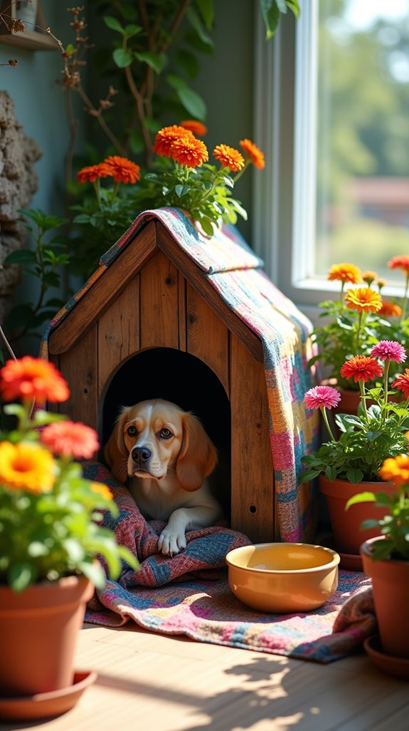 whimsical flower pot retreat
