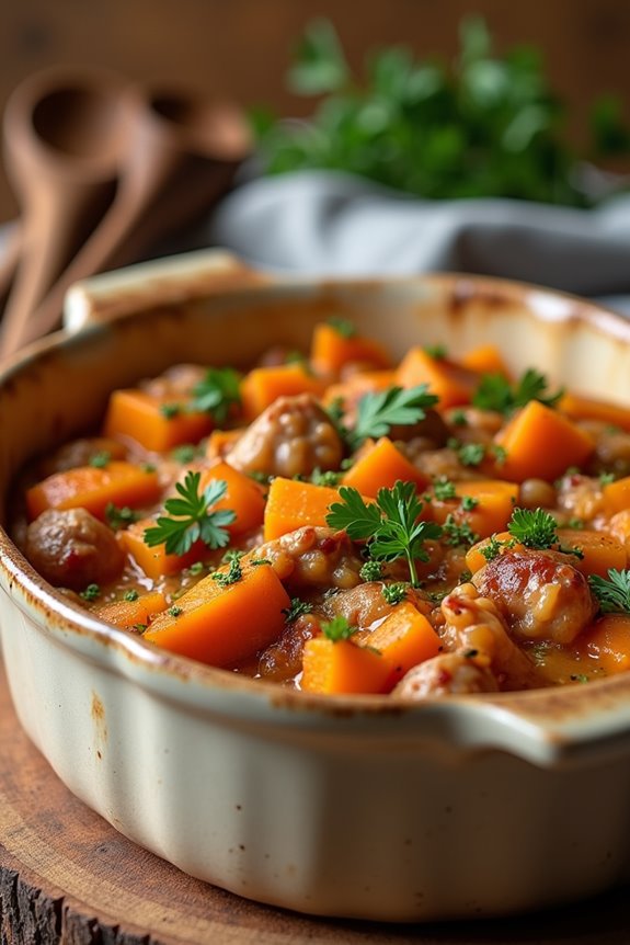 beef and sweet potato medley