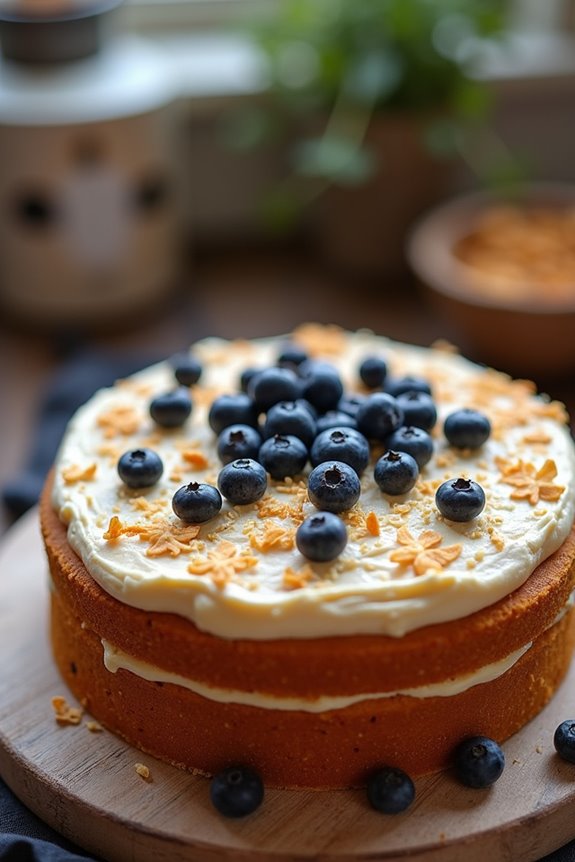 blueberry coconut cake recipe