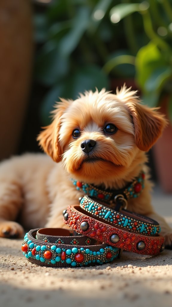 bohemian collar designs for dogs