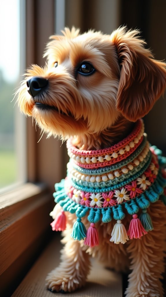 bohemian dog collar design