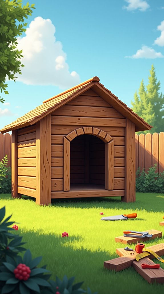 building a cozy dog house