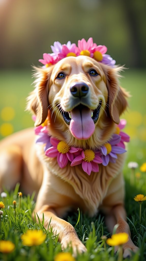 charming floral accessories for dogs