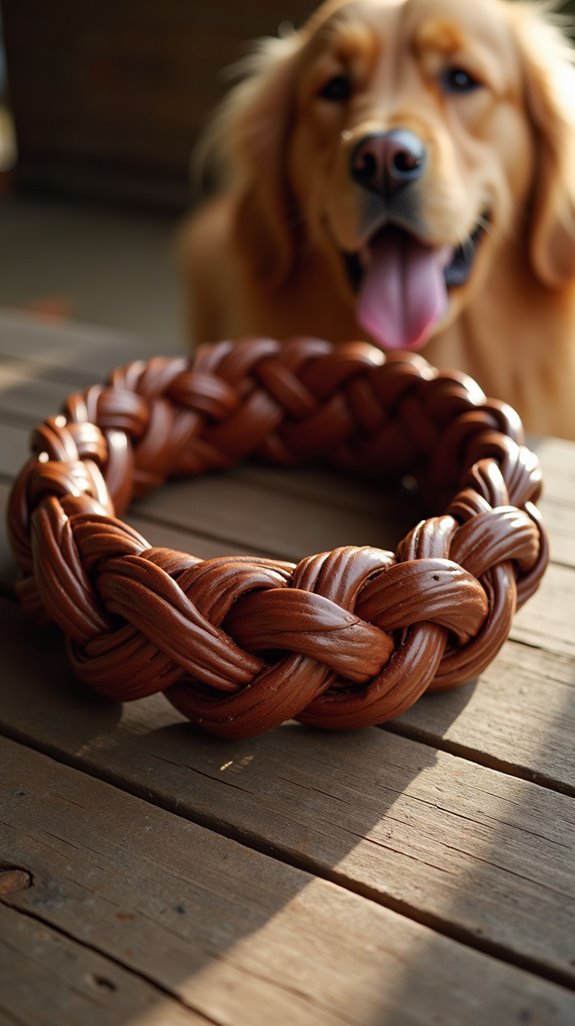 chic durable braided leather collar