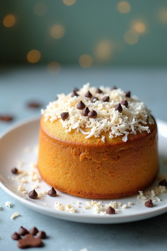 coconut carob dog cake