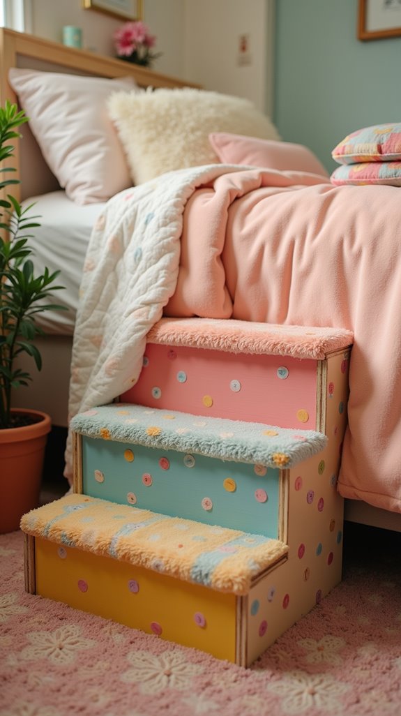 colorful dog stairs choices