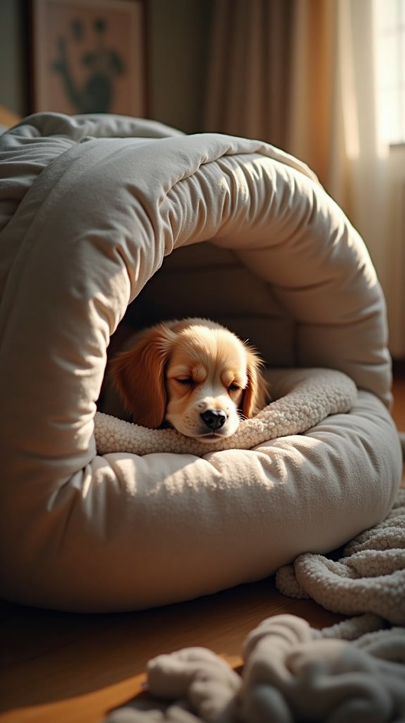 comfortable secure dog space