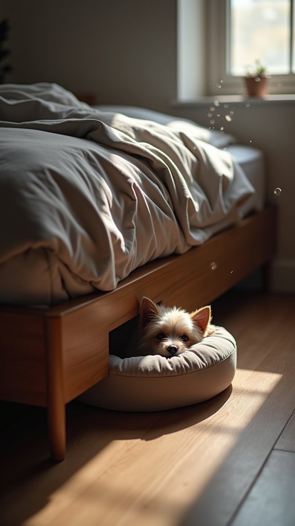 comfortable supported under bed