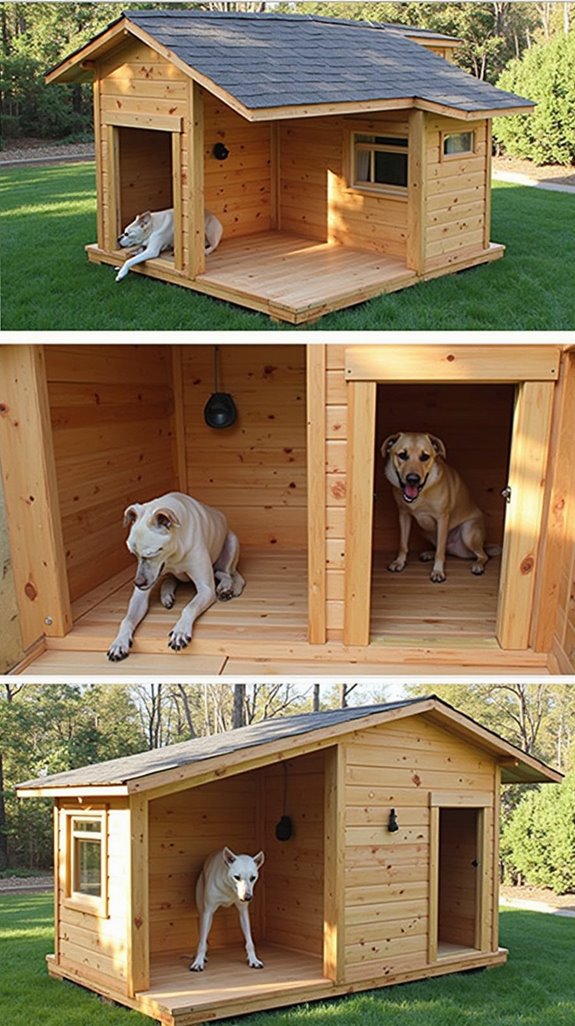 comfortable year round canine shelter