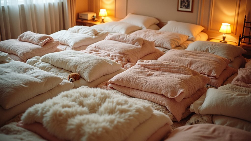 cozy beds with dog bedding