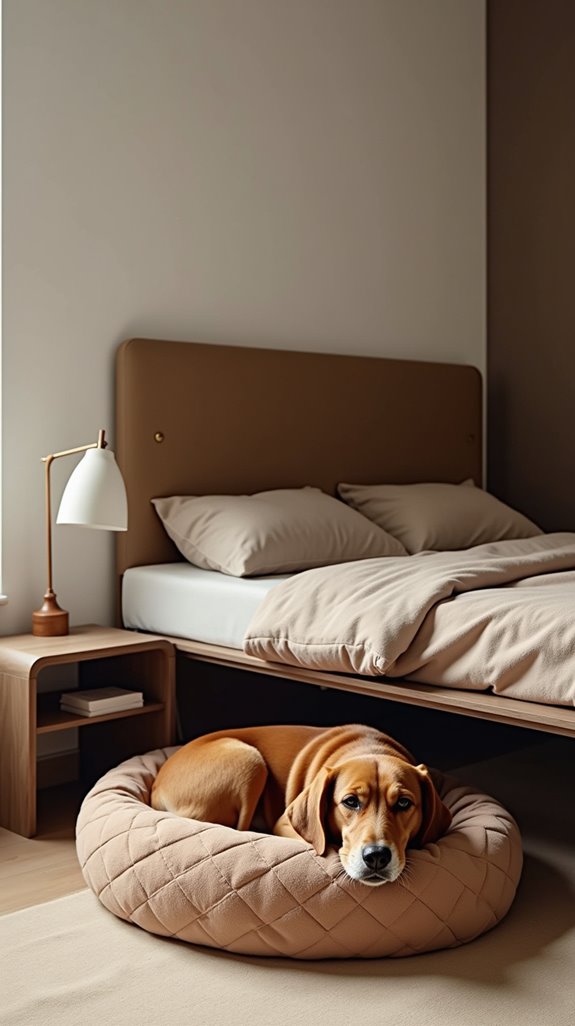 cozy space saving dog bed