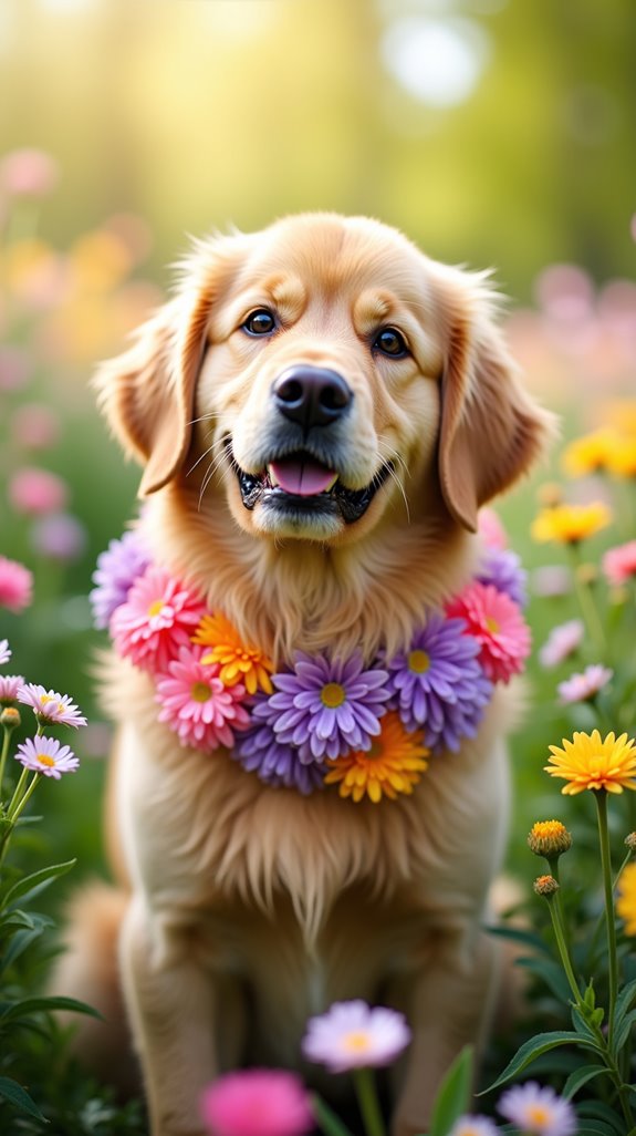 diy dog flower collar