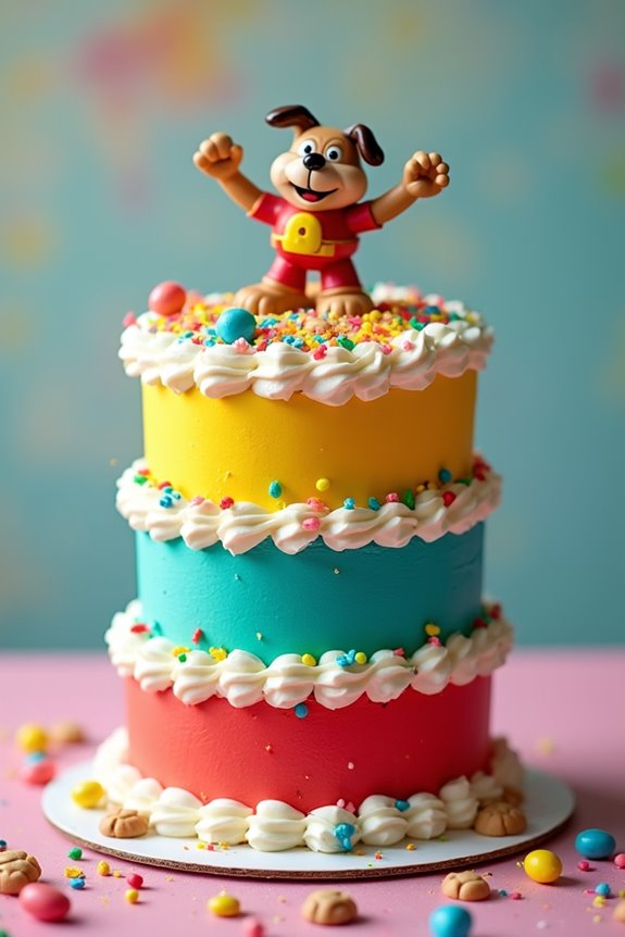 dog man cake baking instructions