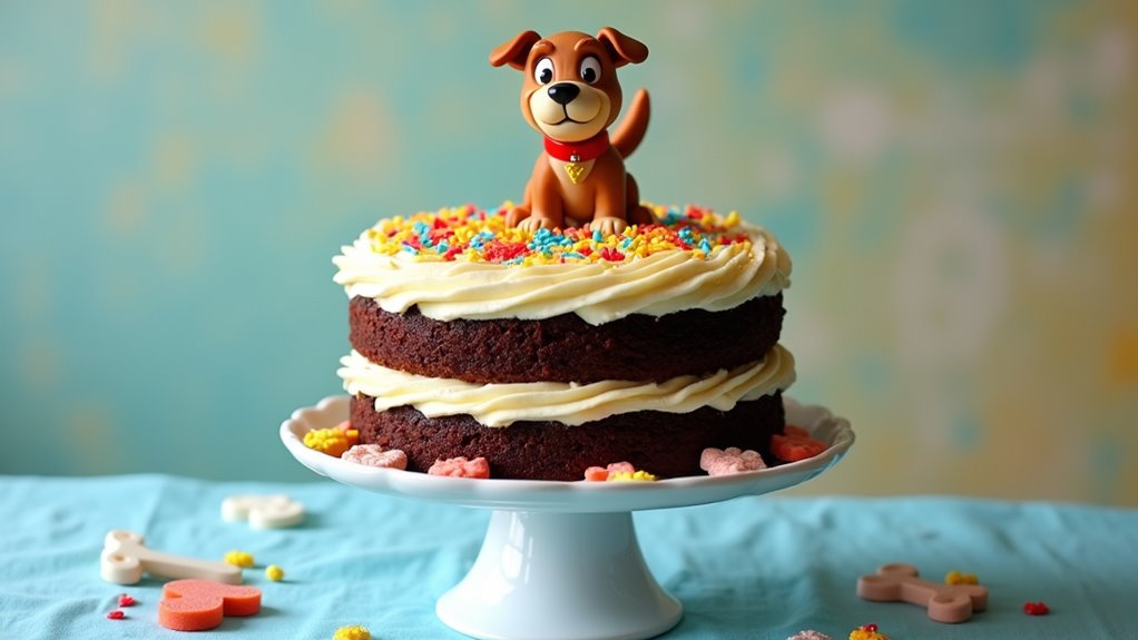 dog man themed cakes