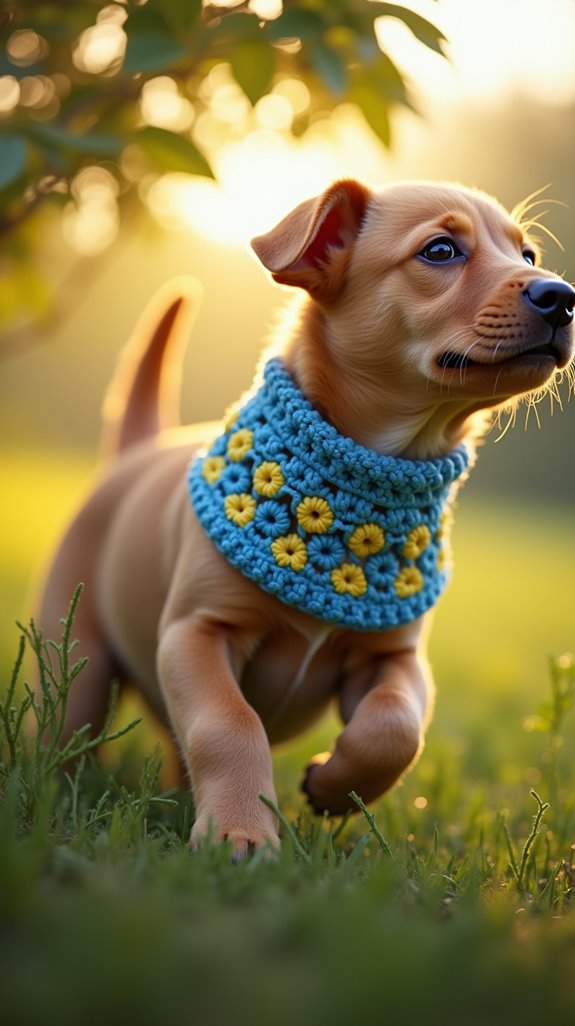 durable functional crochet collars