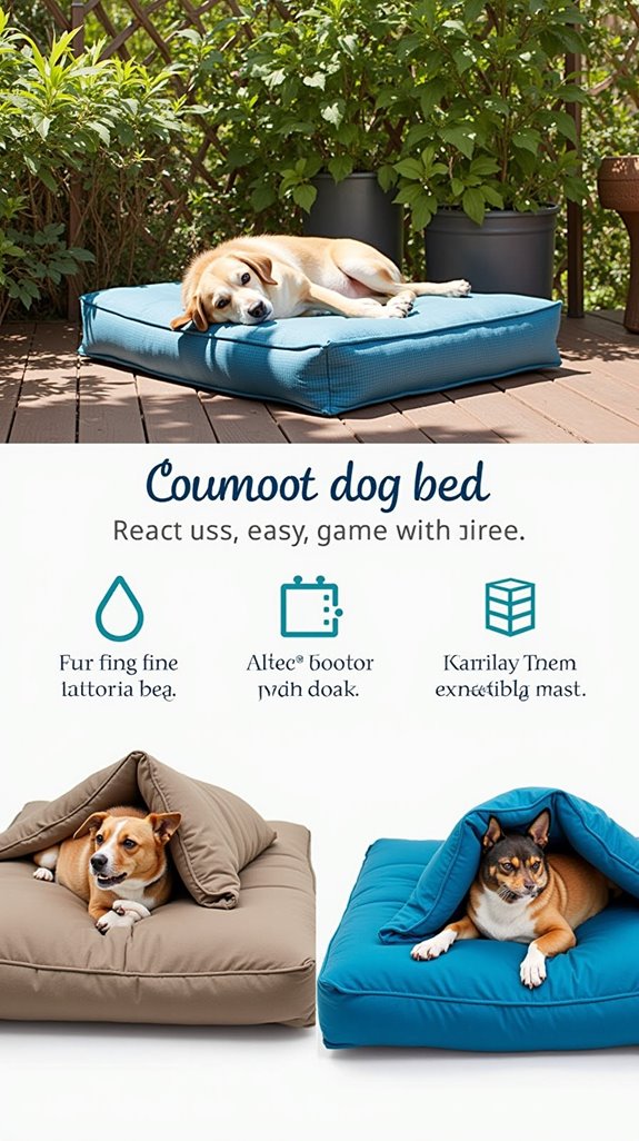easy clean outdoor dog beds