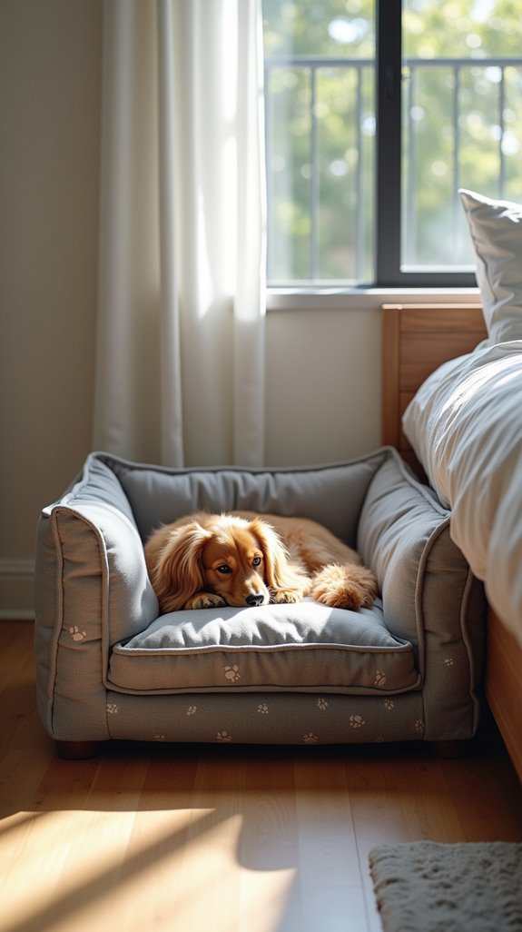 easy clean under bed dog beds