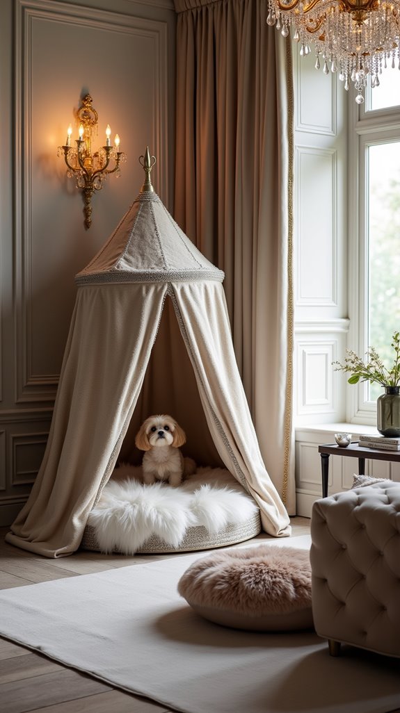 elegant cozy pet retreat