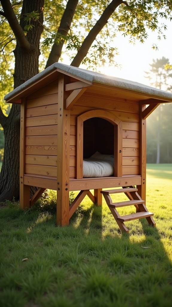 elevated dog house comfort