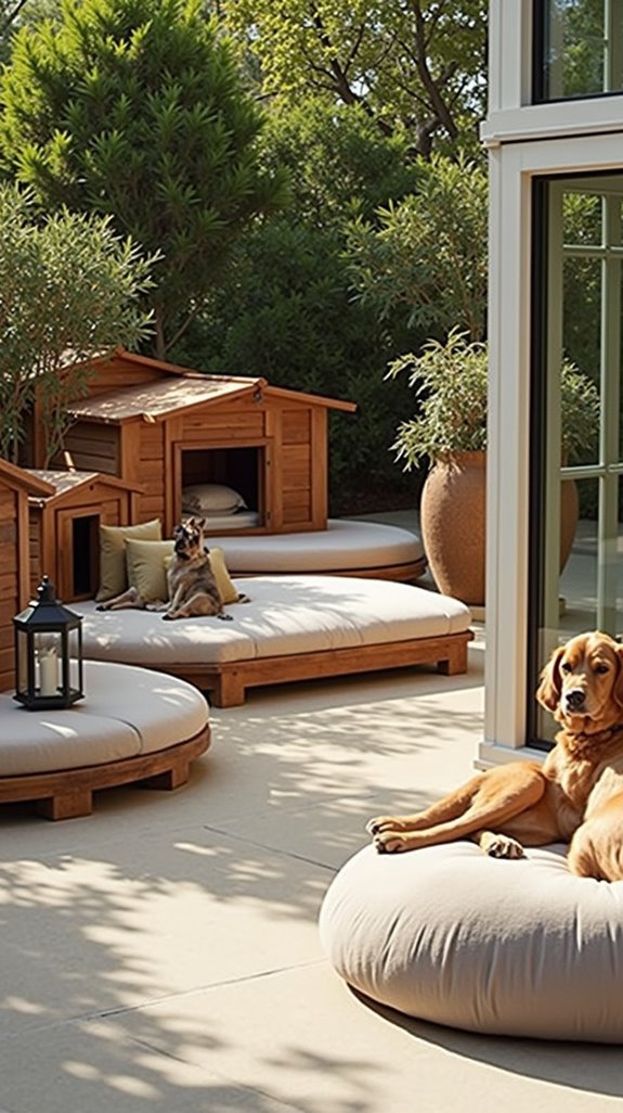 elevated stylish dog house
