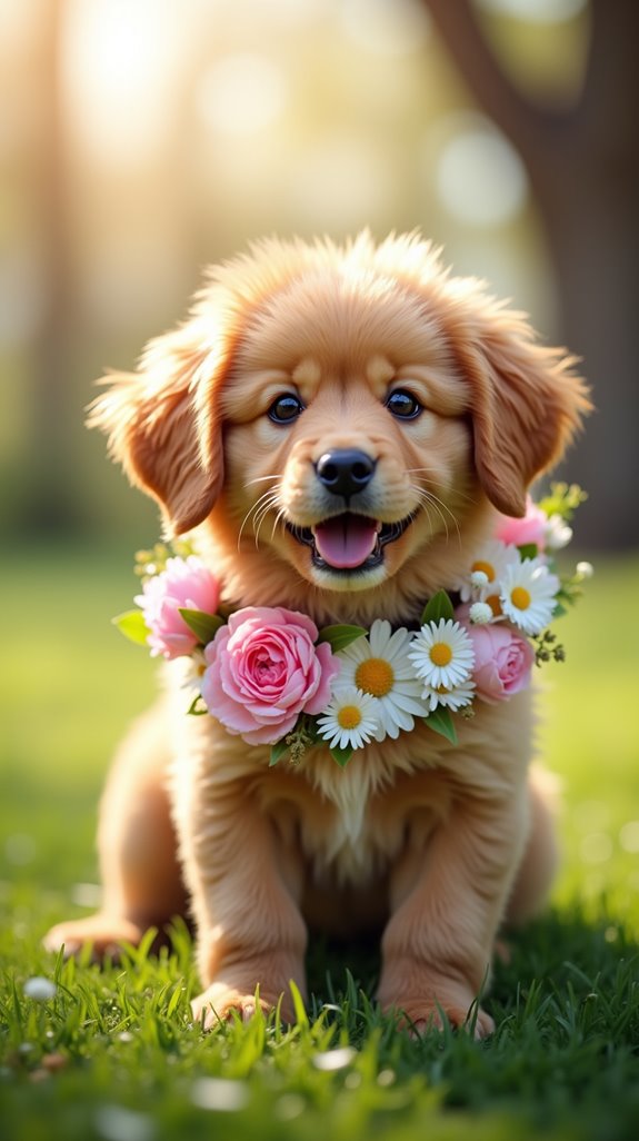 flower accessories for dogs