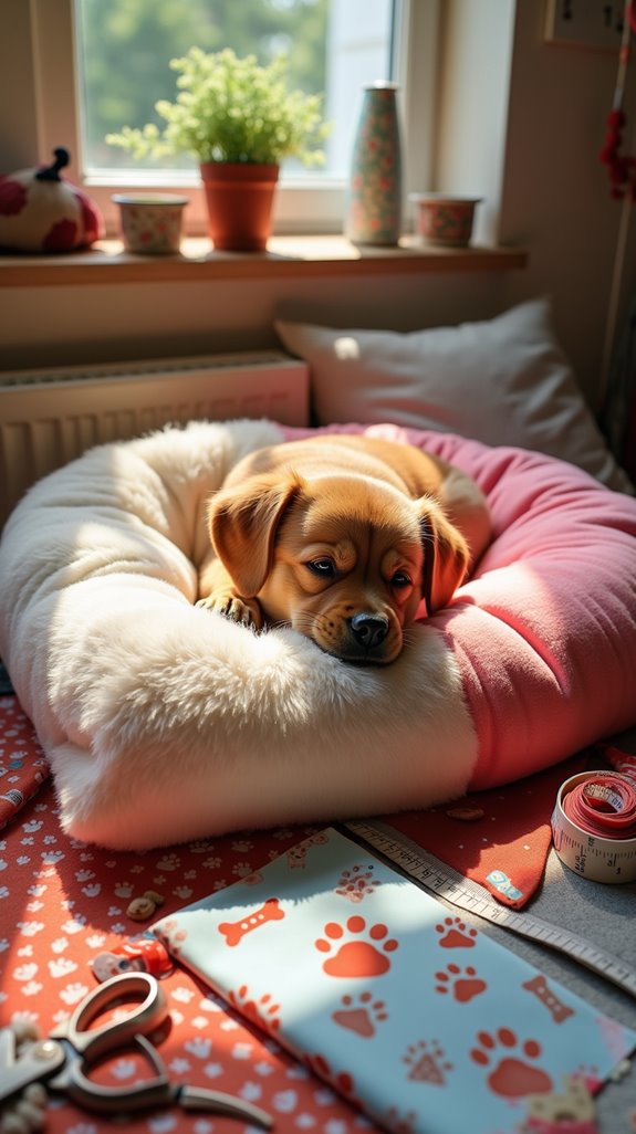 fluffy pillow dog bed