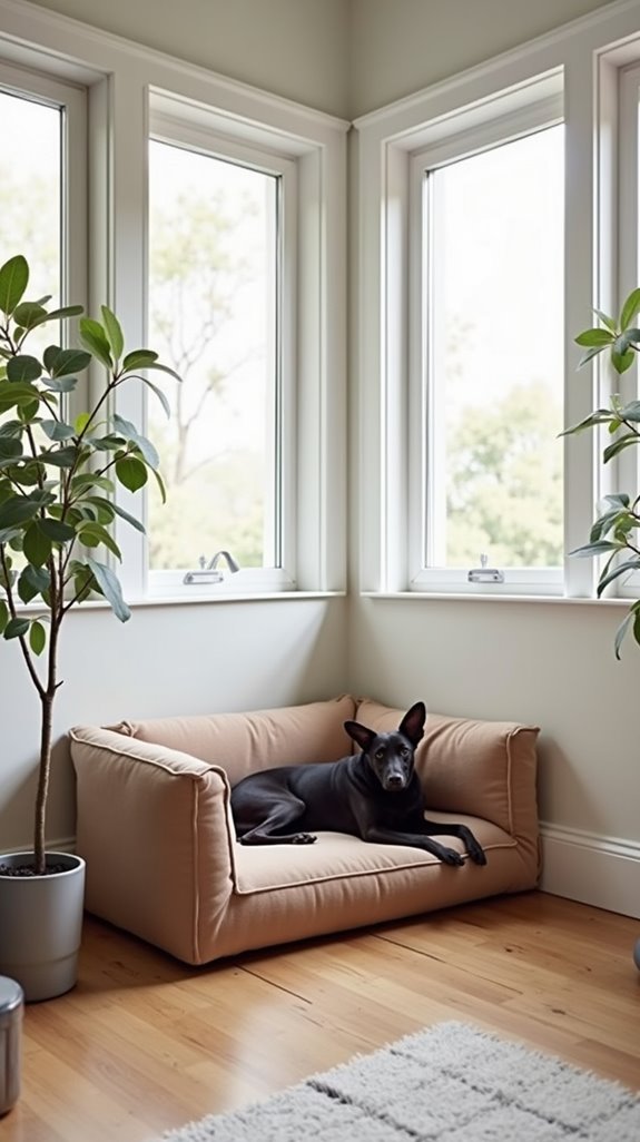 folding corner dog beds