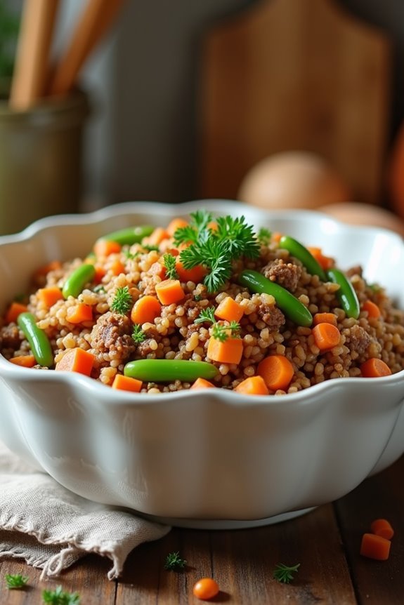 healthy turkey quinoa meal