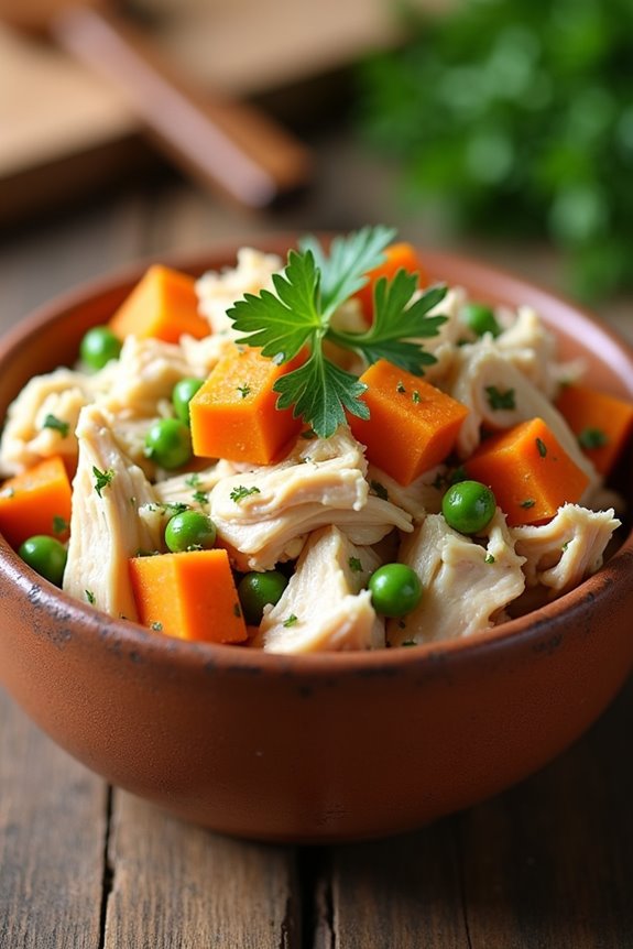 homemade nutritious dog meal