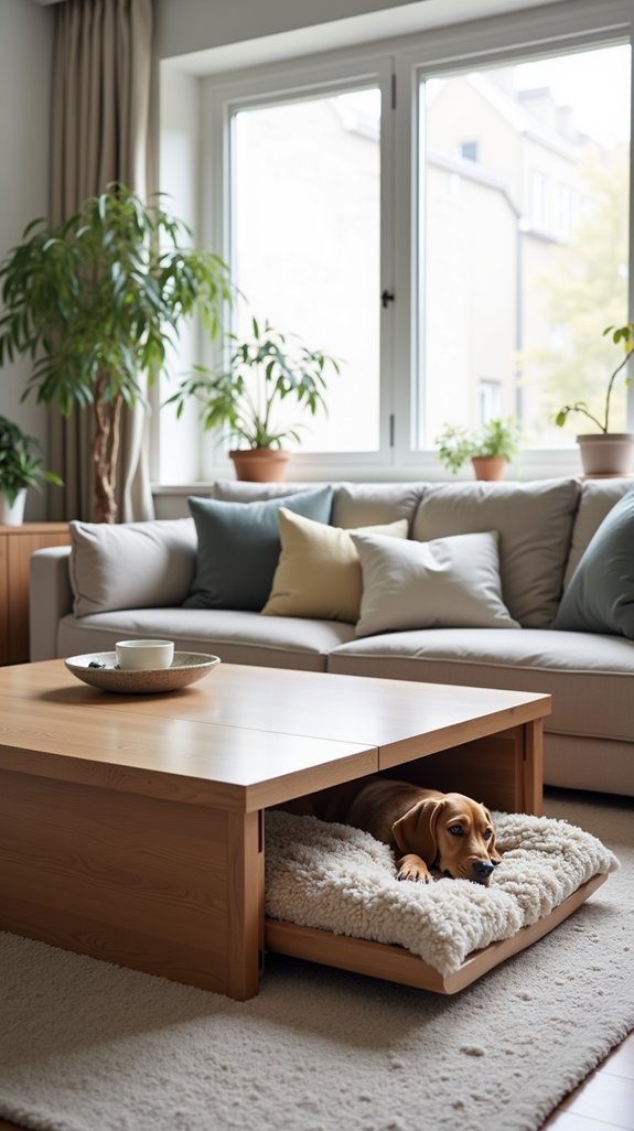 integrated minimalist dog beds