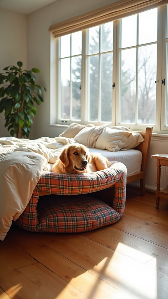 interactive multi level dog bed