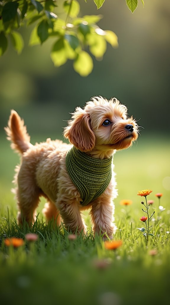nature inspired crochet dog collar