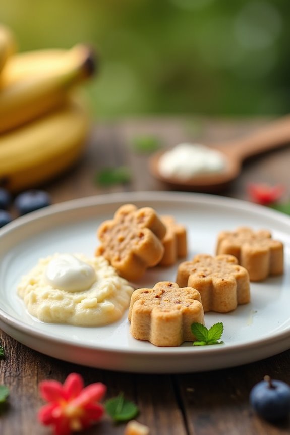 nutty banana dog treats