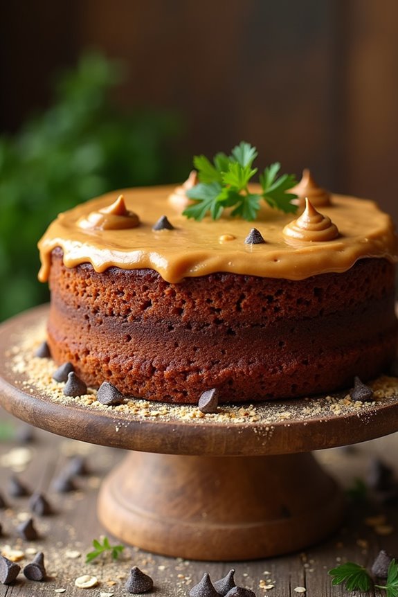 peanut butter carob cake