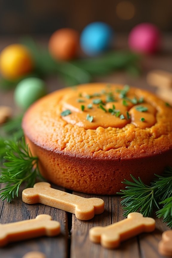 peanut butter dog cake