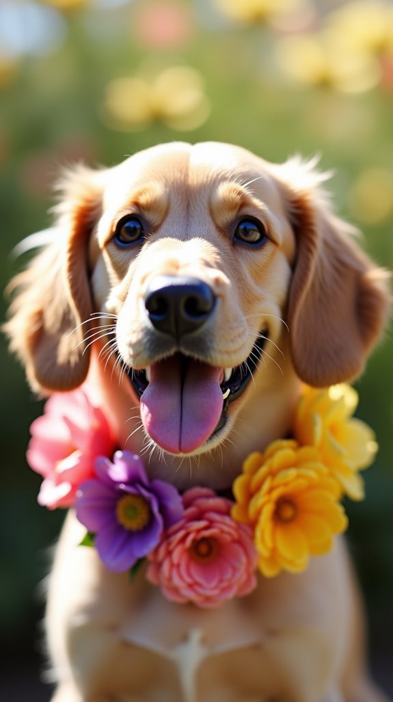 personalized flower collar design