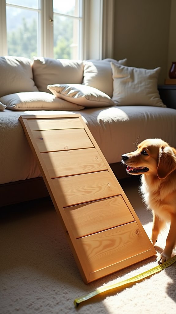 proper dog ramp sizing