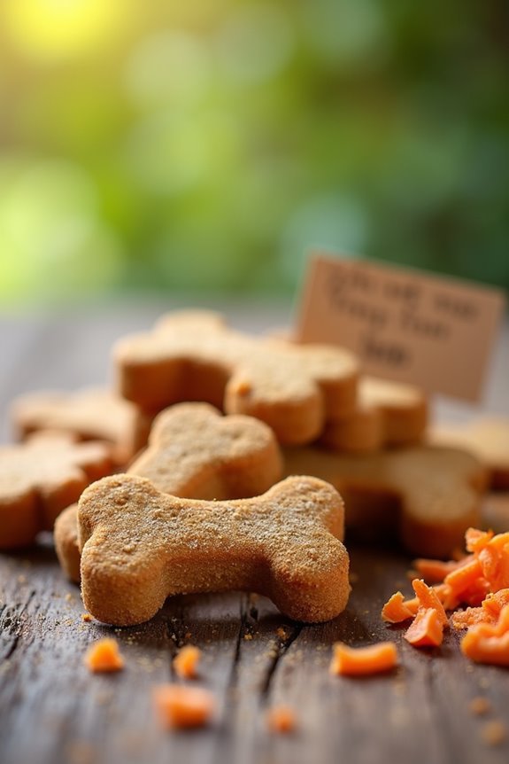 pumpkin carrot dog treats