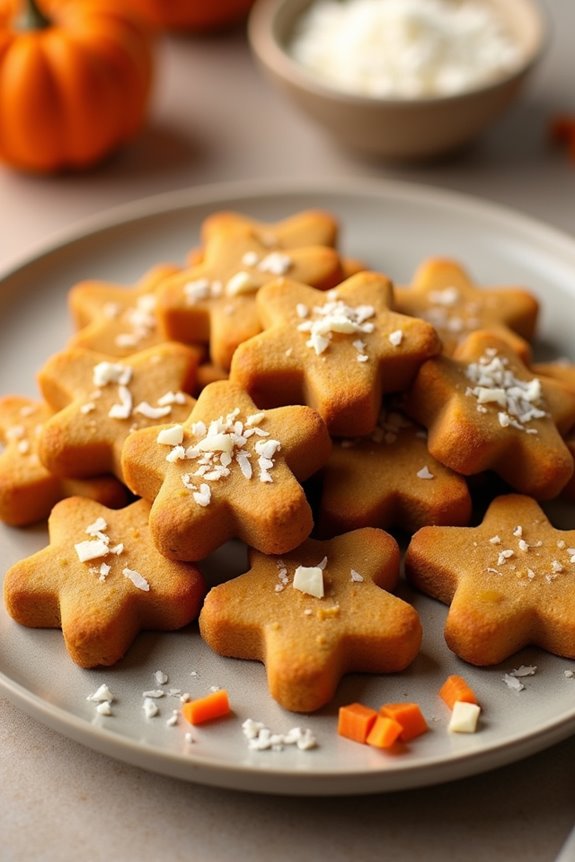 pumpkin coconut dog treats