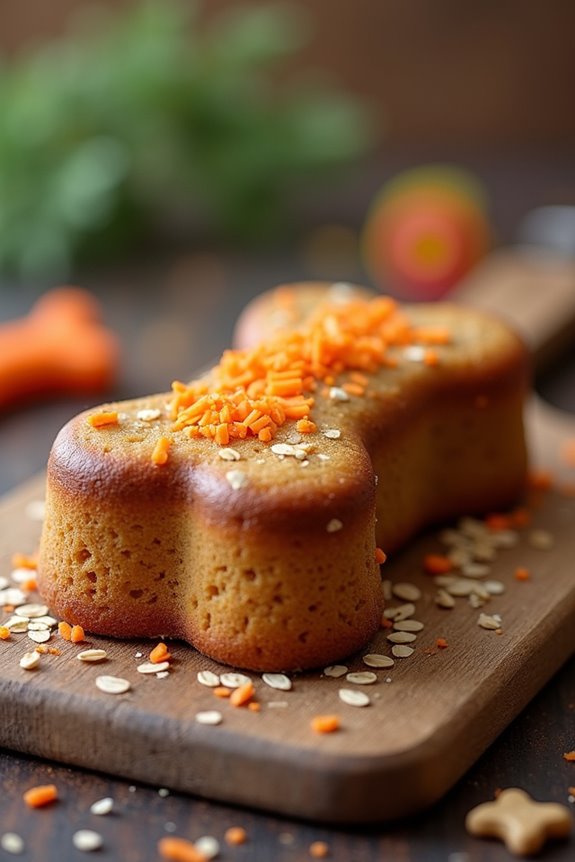pumpkin oat dog cake