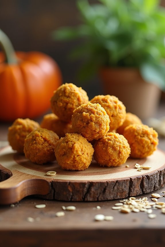 pumpkin oat dog treats