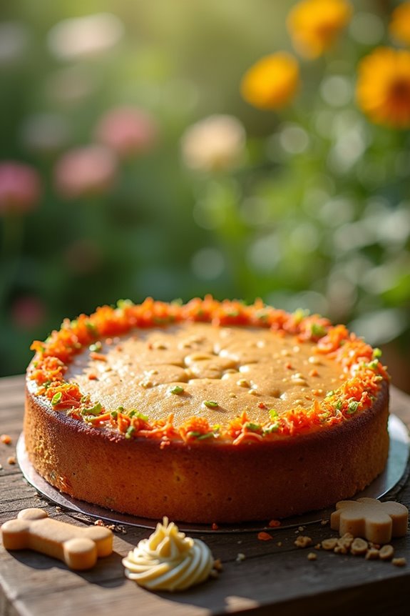 pumpkin spice dog cake