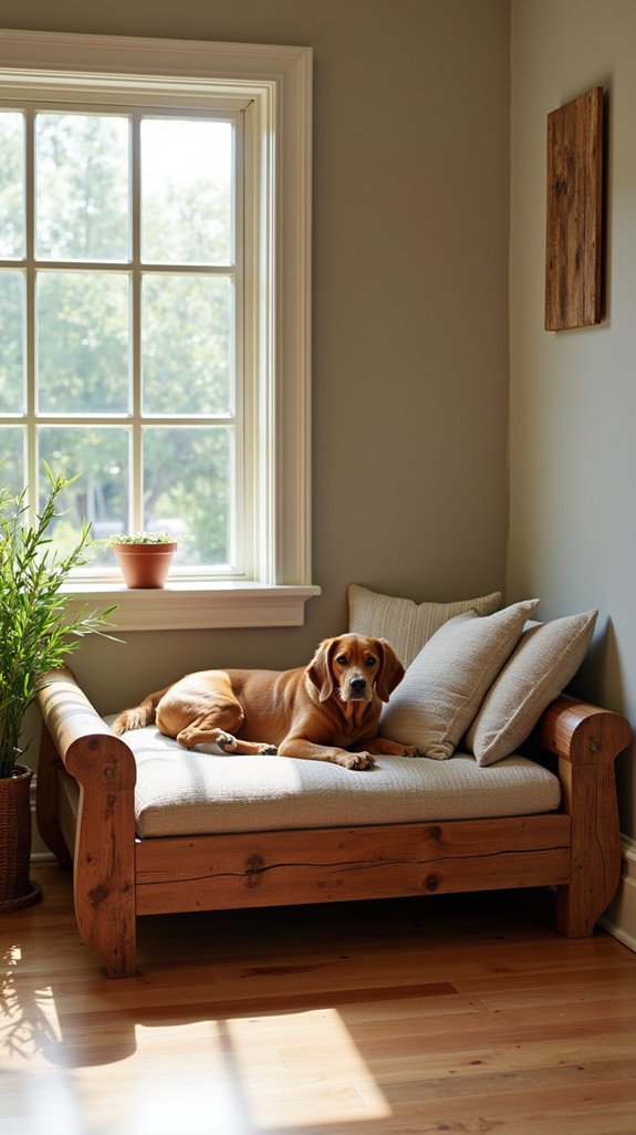 rustic dog beds for large breeds