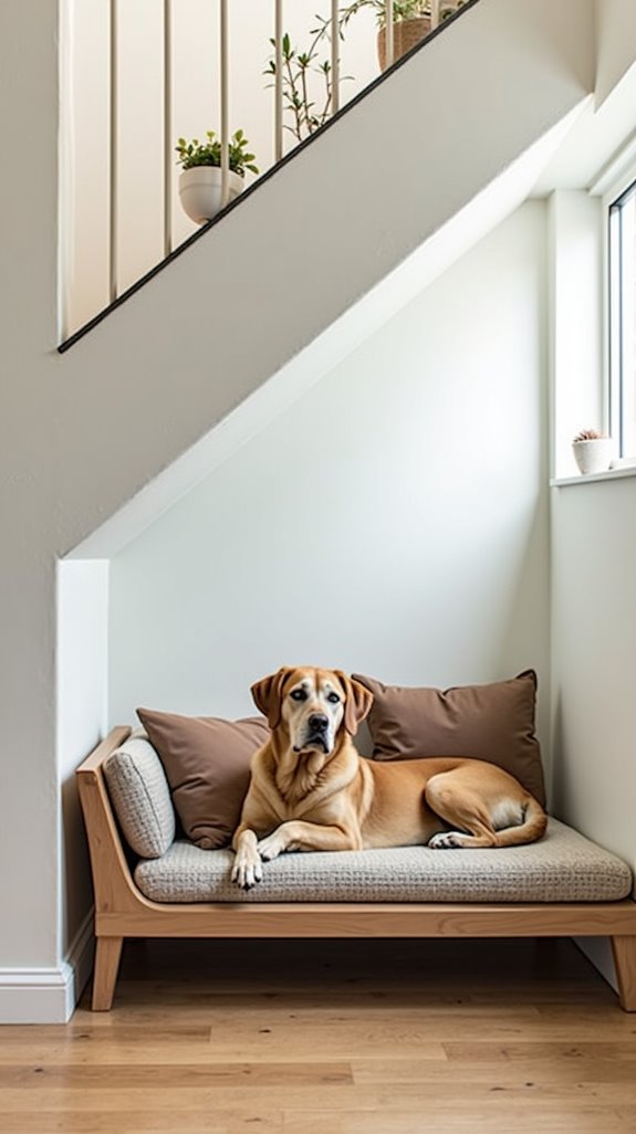 sleek minimalist dog bed